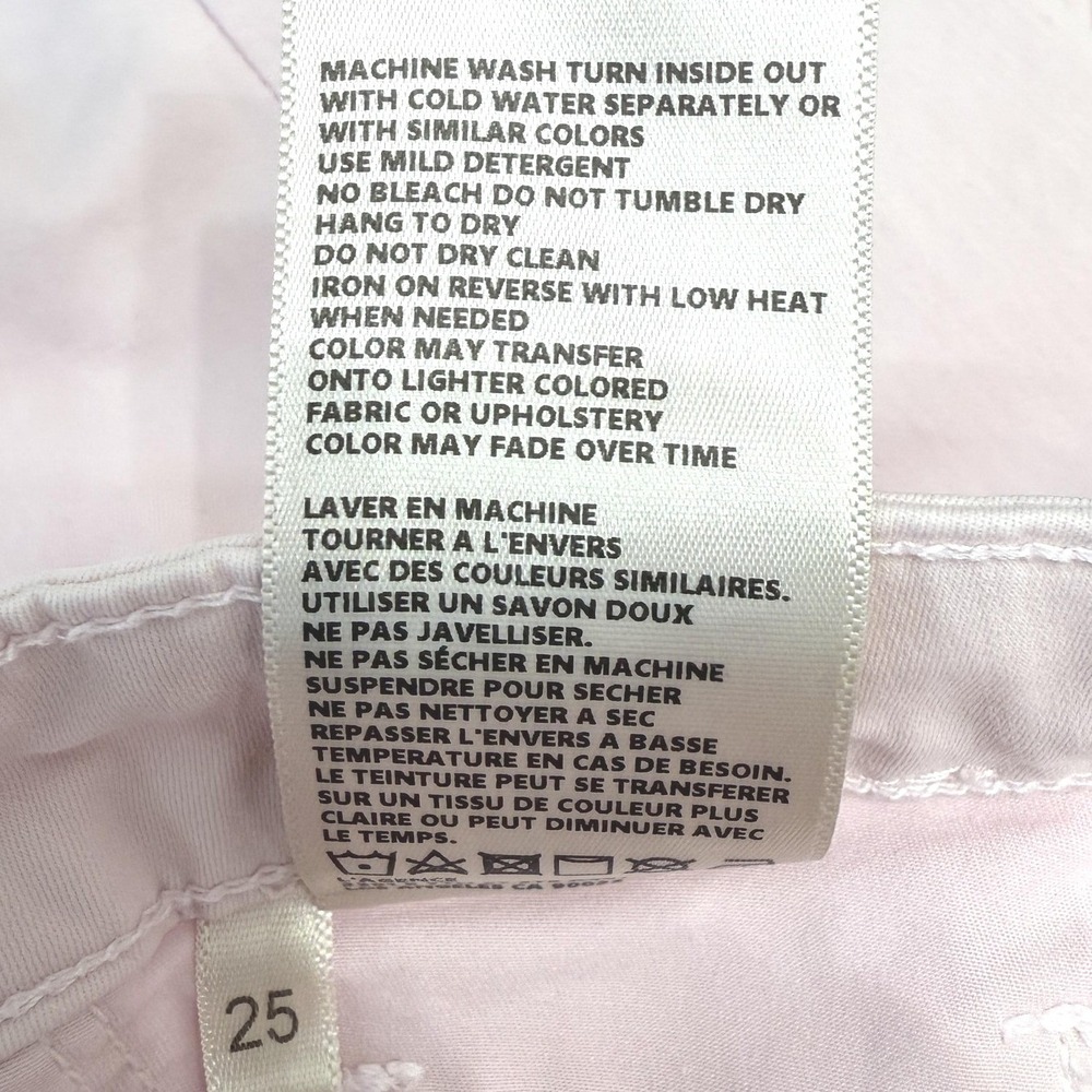 L'agence Skinny High Rise Margot Pink Jeans Pants Size 25 Stretch Preppy Casual - Picture 10 of 11